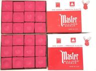 usa-made – 2 boxes of master chalk – 24 pieces for pool cues and billiards sticks tips логотип