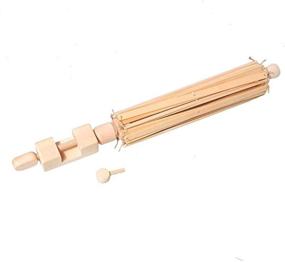 img 2 attached to 🌂 Birch Wooden Hand Operated Umbrella Swift Yarn Winder & Bobbin Winder Holder - Efficient, Durable and User-Friendly