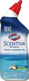 img 4 attached to 🧽 Clorox Scentiva Toilet Cleaning Gel (Pack of 6) – Pacific Breeze & Coconut, Bleach Free, 24oz