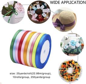 img 3 attached to Fashewelry Assorted 10Rolls Ribbons Wrapping