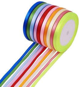 img 4 attached to Fashewelry Assorted 10Rolls Ribbons Wrapping