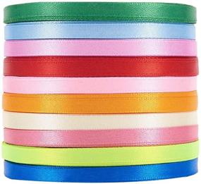img 2 attached to Fashewelry Assorted 10Rolls Ribbons Wrapping