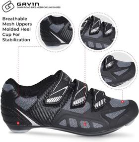 img 3 attached to 🚲 Gavin Unisex Road Bike Mesh Cycling Shoes for Men and Women