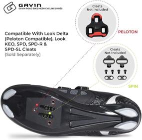 img 1 attached to 🚲 Gavin Unisex Road Bike Mesh Cycling Shoes for Men and Women