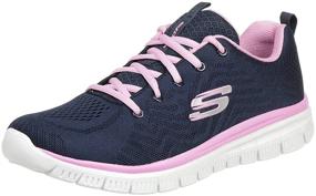 img 4 attached to 👟 Get Stylishly Connected with the Skechers Graceful Athletic Sneaker in Black for Women