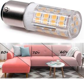 img 1 attached to 💡 Contact Bayonet Equivalent Dimmable 500 Lumen LED Bulb (2") - Efficient Lighting Solution