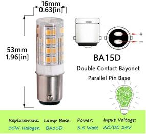 img 2 attached to 💡 Contact Bayonet Equivalent Dimmable 500 Lumen LED Bulb (2") - Efficient Lighting Solution