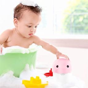 img 3 attached to 🛁 Navaris Baby Hair Rinser - Adorable Animal Cup for Bath with 3 Versatile Pour Spouts - Prevent Water from Entering Baby's Face and Eyes - Pink