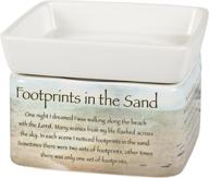 elanze designs footprints in the sand: 2-in-1 electric jar candle and wax/oil warmer логотип