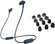 🎧 sony wi-xb400 extra bass wireless in-ear headphones (blue) with knox gear memory foam tips & silicone earbuds (6 pairs with case) bundle (2 items) logo