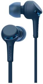 img 1 attached to 🎧 Беспроводные наушники Sony WI-XB400 Extra Bass в ухе (синие) с наконечниками из пены памяти и силиконовыми насадками Knox Gear (6 пар с чехлом) Набор (2 предмета)