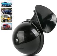 🚂 wechip 150db train horns for trucks - ultra loud black air horns 12v waterproof electric snail horn raid siren raging sound - ideal for truck, car, motorcycle, bike, boat, crane (black) logo