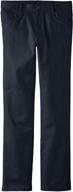 👖 boys' slim straight twill pant with 5-pocket design by lee logo
