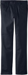 img 2 attached to 👖 Boys' Slim Straight Twill Pant with 5-Pocket Design by Lee