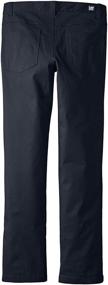 img 1 attached to 👖 Boys' Slim Straight Twill Pant with 5-Pocket Design by Lee