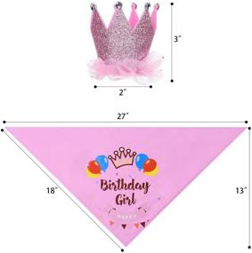 img 2 attached to Cozifree Dog Birthday Bandana - Girl/Boy Party Supplies & Decorations Outfit for Pet Puppy/Cat