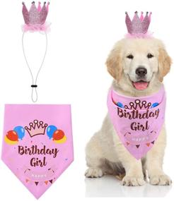 img 4 attached to Cozifree Dog Birthday Bandana - Girl/Boy Party Supplies & Decorations Outfit for Pet Puppy/Cat