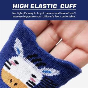 img 1 attached to 🧦 Breathable Non-Skid Slipper Socks for Toddler Boys' Shoes