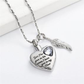 img 2 attached to Cremation Necklace Keepsake Memorial Personalized