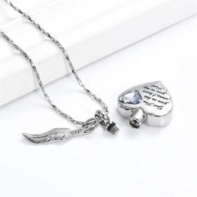 img 1 attached to Cremation Necklace Keepsake Memorial Personalized