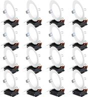 💡 sunco lighting 6-дюймовые светодиодные потолочные светильники с тонкой встройкой - набор из 16 штук логотип