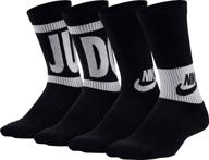 🧦 3 pack of nike kid's performance cushioned crew training socks logo