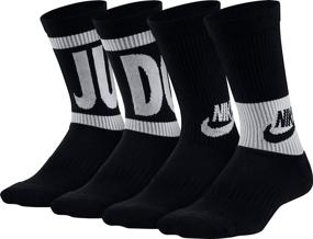 img 4 attached to 🧦 3 Pack of NIKE Kid's Performance Cushioned Crew Training Socks