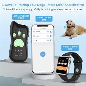 img 2 attached to 🐶 Ultimate Control with Dr.Trainer Dog Training Collar: Remote, Waterproof, APP & Watch Control, Custom Modes, 2600FT Range