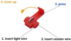 img 3 attached to 🔥 ARTR 4PCS 50W 6ohm Load Resistors: Fix LED Bulb Hyper Flash & Error Code-Handle Overheating