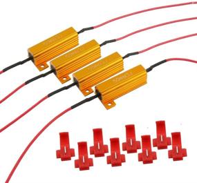 img 4 attached to 🔥 ARTR 4PCS 50W 6ohm Load Resistors: Fix LED Bulb Hyper Flash & Error Code-Handle Overheating