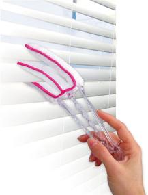 img 1 attached to 🧹 Effective Microfiber Blind Cleaner Dust Removing Brush - Window Blind Cleaning Tool for Shutters, Vertical Blinds, Air Conditioners - Assorted Colors