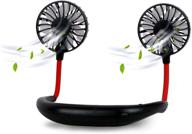 🌀 stay cool on the go with portable usb neck fans - hands-free, 360° rotation, rechargeable, and aroma-infused! logo