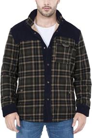 img 1 attached to 🌲 Stream Outdoor Vintage Flannel Men's Casual Clothing