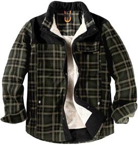 img 4 attached to 🌲 Stream Outdoor Vintage Flannel Men's Casual Clothing