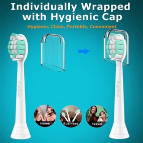 img 1 attached to 🦷 8 Pack BrightDeal Toothbrush Heads for Philips Sonicare ProtectiveClean 4100 5100 6100 DailyClean Plaque Control Gum Health G2 C2 Toothbrush Head HX6817/01 HX6857/11 Electric Toothbrushes
