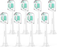 🦷 8 pack brightdeal toothbrush heads for philips sonicare protectiveclean 4100 5100 6100 dailyclean plaque control gum health g2 c2 toothbrush head hx6817/01 hx6857/11 electric toothbrushes logo