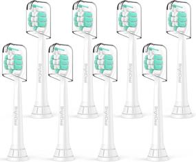 img 4 attached to 🦷 8 Pack BrightDeal Toothbrush Heads for Philips Sonicare ProtectiveClean 4100 5100 6100 DailyClean Plaque Control Gum Health G2 C2 Toothbrush Head HX6817/01 HX6857/11 Electric Toothbrushes
