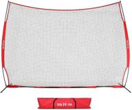 mchom 12ft x 9ft sports barrier net: collapsible backstop for baseball, softball, soccer, basketball, lacrosse, and field hockey - portable and effective логотип