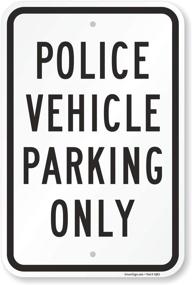 img 4 attached to Police Vehicle Parking SmartSign Aluminum