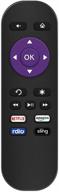 📱 gvirtue remote control replacement for roku 1, roku 2 (hd, xd, xs), roku 3, roku lt, hd, xd, xds, roku n1, roku express, roku express+ (enhanced 4-button design) logo