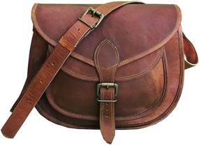 img 3 attached to Stylish 13 Inch Leather Crossbody Bag and Tote for Women