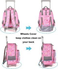 img 1 attached to 🎒 Convenient Rolling Backpacks for Kids - Ideal Luggage Solution!