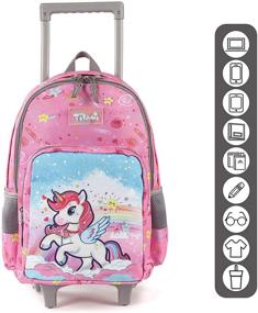 img 3 attached to 🎒 Convenient Rolling Backpacks for Kids - Ideal Luggage Solution!