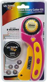 img 1 attached to 🔪 Ultima 45mm Rotary Cutter Kit – Advanced Ergonomic Rotary Cutter with 8 SKS-7 Steel Blades, Straight &amp; Pattern-Cut