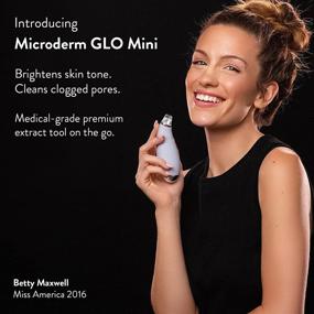 img 3 attached to 🧖 Мини-пылесос для лица Microderm GLO MINI с уменьшителем пор и опцией микродермабразии - лучшая продвинутая аппаратная система всасывания для лица и носа - повышает прозрачность, яркость, молодость и сияющую кожу