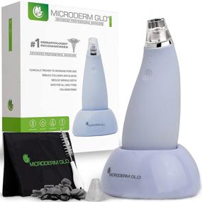 img 4 attached to 🧖 Мини-пылесос для лица Microderm GLO MINI с уменьшителем пор и опцией микродермабразии - лучшая продвинутая аппаратная система всасывания для лица и носа - повышает прозрачность, яркость, молодость и сияющую кожу