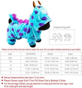 img 3 attached to Stylish Puzzle Bobble Pet Flannelette Winter Clothes: Blue Fashionable Dog Costume with Hat for a Warm and Casual Look