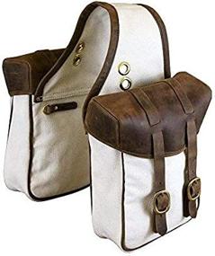 img 2 attached to 🐴 TrailMax Canvas & Leather Horse Saddle-Bags: Premium Quality for Western & Endurance Trail Riding