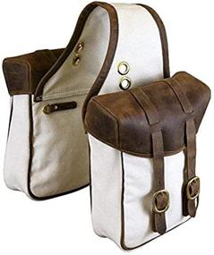 img 3 attached to 🐴 TrailMax Canvas & Leather Horse Saddle-Bags: Premium Quality for Western & Endurance Trail Riding