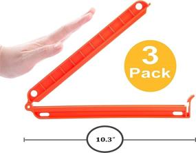 img 3 attached to 🔒 3 PACK – Extra Large Bag Clips (10.3 inches) for Sealing Large Snack Bags Effectively